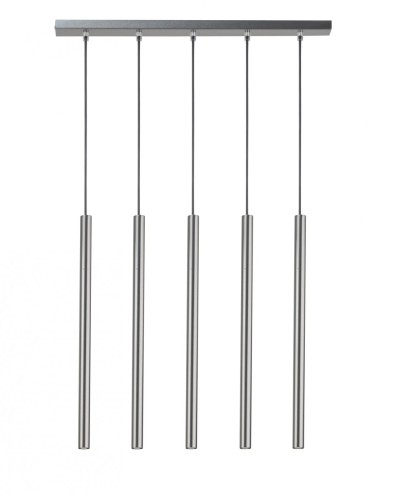 Sopel 5 prosty srebrny