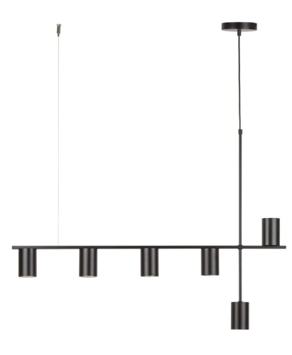 Lampa wisząca z reflektorami Vendo 6 czarny