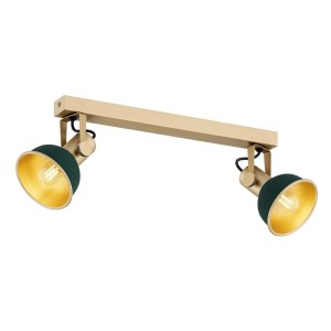 Lampa sufitowa SPOT LENORA zielone złoty 7143 ARGON