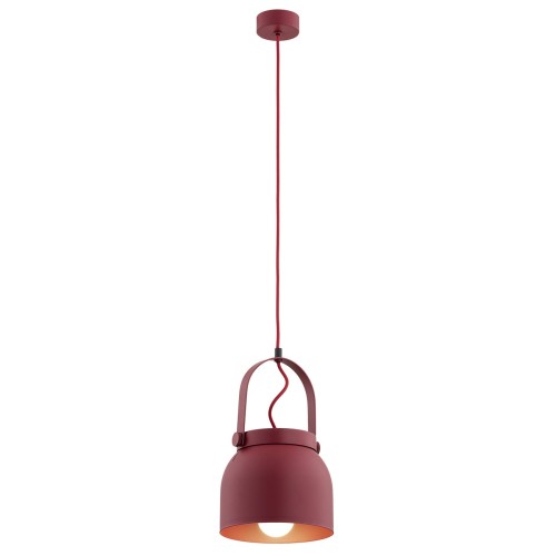 Lampa wisząca L LOGAN czerwona 8282 ARGON