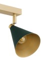 Lampa sufitowa SPOT LUCINDA ZŁOTO ZIELONA 7148 ARGON