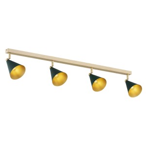 Lampa sufitowa SPOT LUCINDA ZŁOTO ZIELONA 1806 ARGON