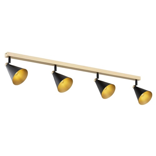 Lampa sufitowa SPOT LUCINDA GOLD BLACK 1805 ARGON
