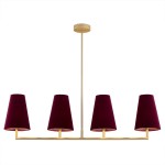 Lampa wisząca 4 pł SAFIANO BORDO 1829 ARGON