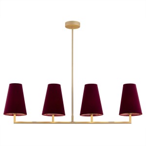 Lampa wisząca 4 pł SAFIANO BORDO 1829 ARGON