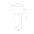 Lampa stołowa większa LORENA  355 ARGON