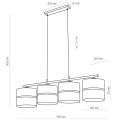 Lampa wisząca Hilton gold 4342 TK LIGHTING