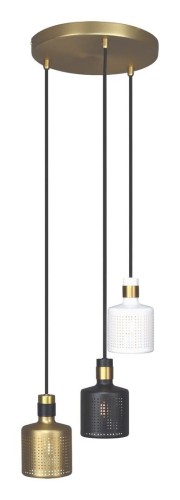 Lampa Plafon ALBERTA biało złoty 5092 RABALUX