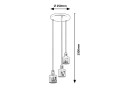 Lampa Plafon ALBERTA biało złoty 5092 RABALUX