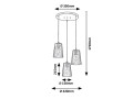 Lampa złota AZURINE 3X40W 5227 RABALUX
