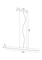Lampa wisząca VERMONT LED BIAŁA 3950 ARGON