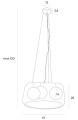 Lampa wisząca boho KOSHI II RATTAN