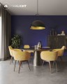 Lampa wisząca nowoczesna TWENTY czarny/chrom