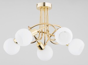 Żyrandol lampa sufitowa 5-punktowy ERYKA GOLD