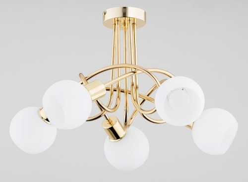 Żyrandol lampa sufitowa 5-punktowy ERYKA GOLD