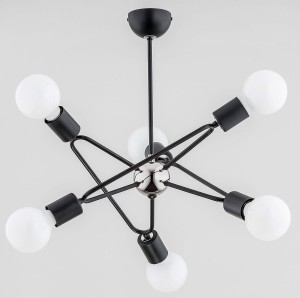 Lampa sufitowa 6-punktowa BARI BLACK