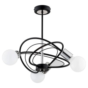 Lampa sufitowa 3-punktowa LUER BLACK CHROM