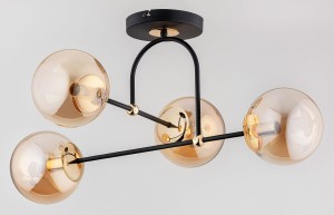 Żyrandol lampa sufitowa 4-punktowa ALERSY GOLD