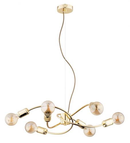 Lampa wisząca 6 -punktowa KARUZO GOLD