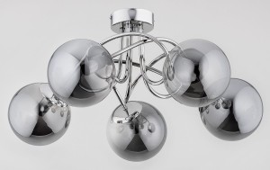 Żyrandol lampa sufitowa 5-punktowa BANKO chrom