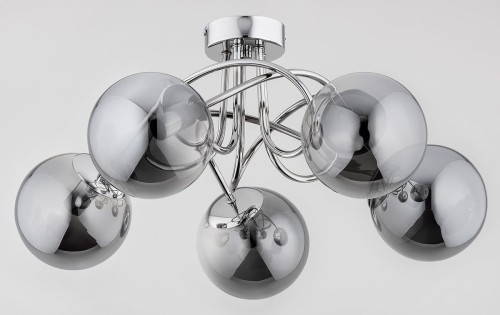 Żyrandol lampa sufitowa 5-punktowa BANKO chrom