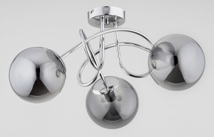 Żyrandol lampa sufitowa 3-punktowa BANKO chrom