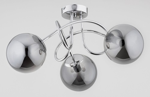 Żyrandol lampa sufitowa 3-punktowa BANKO chrom