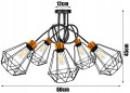 Lampa Sufitowa Żyrandol LOFT druciak #652 