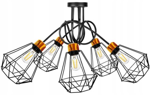 Lampa Sufitowa Żyrandol LOFT druciak #652 