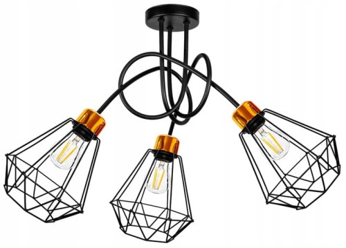 Lampa Sufitowa Żyrandol LOFT druciak #651 