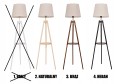 Lampa stojąca PODŁOGOWA ABAŻUR stożek #505 
