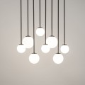 Lampa wisząca Tulia 8 długi biały