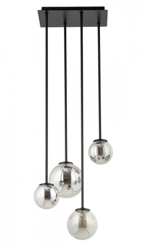 Lampa wisząca Tulia 4 długi szary