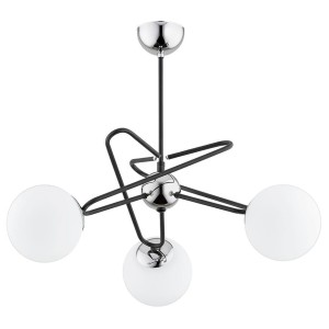 Lampa wisząca 3-punktowa SAGITO CHROM WHITE