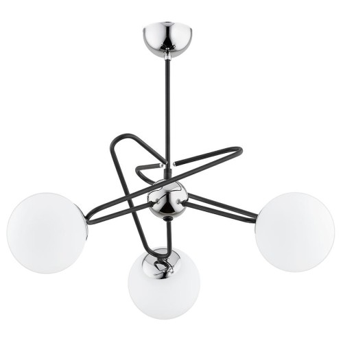 Lampa wisząca 3-punktowa SAGITO CHROM WHITE