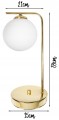 Lampa stołowa/biurkowa MILO GOLD #1104