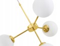 Lampa wisząca MILO GOLD 4 kulka szklana #1333