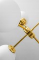 Lampa wisząca MILO GOLD 4 kulka szklana #1333