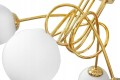 Lampa wisząca GOLD 5 kulka szklana #1331