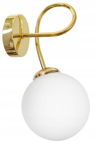 Kinkiet GOLD kulka szklana #1332