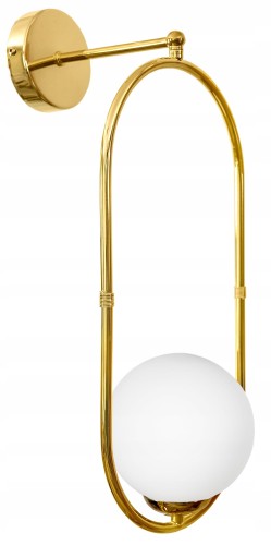 Kinkiet GOLD kulka szklana #1340 