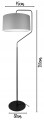 Nowoczesna Lampa Stojąca ABAŻUR szary #1204 