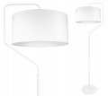 Nowoczesna Lampa Stojąca ABAŻUR biały #1206