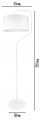 Nowoczesna Lampa Stojąca ABAŻUR biały #1206
