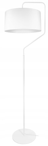 Nowoczesna Lampa Stojąca ABAŻUR biały #1206