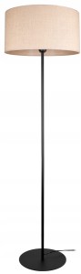 Lampa podłogowa z abażurem BOHO czarny/beżowy #1139