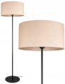 Lampa podłogowa z abażurem BOHO czarny/beżowy #1139