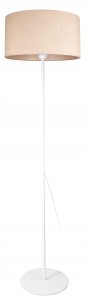 Lampa podłogowa z abażurem BOHO biały #1140