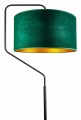 Lampa podłogowa z welurowym abażurem ABAŻUR GREEN zielony #1210
