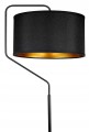 Nowoczesna Lampa Stojąca ABAŻUR czarno złoty #1209